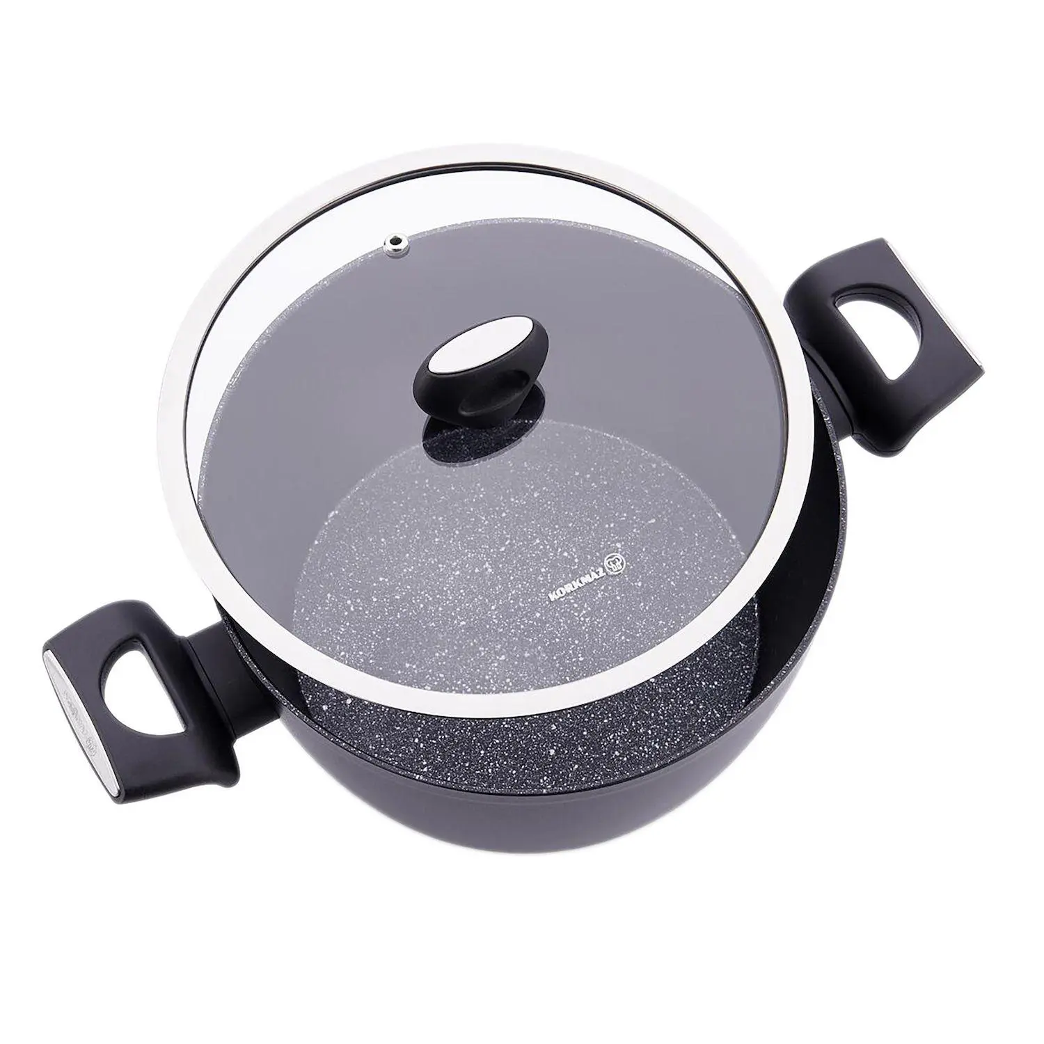 Korkmaz Nora 2 Piece 3 Liter Alumium Nonstick Casserole Dish with Lid 3 Korkmaz Nora 2 Piece 3 Liter Alumium Nonstick Casserole Dish with Lid - Image 3