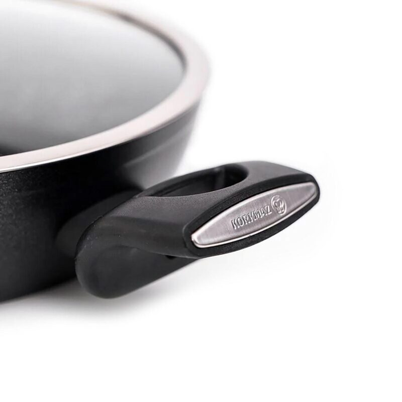 Korkmaz Nora 2 Piece 3 Liter Alumium Nonstick Low Casserole Dish with Lid - Image 4