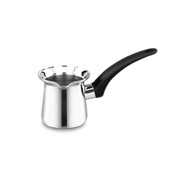 Korkmaz Orbit 8 Ounce Stainless Steel Turkish Coffee Pot in Silver