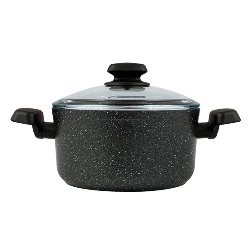Korkmaz Ornella 2 Piece 3 Liter Aluminum Nonstick Casserole Dish with Lid - Image 2