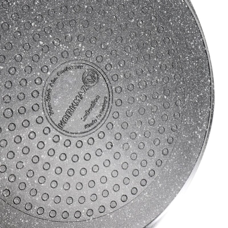 Korkmaz Ornella Non Stick 9.5 Inch 2.5 Liter Low Casserole with Lid in Black - Image 4
