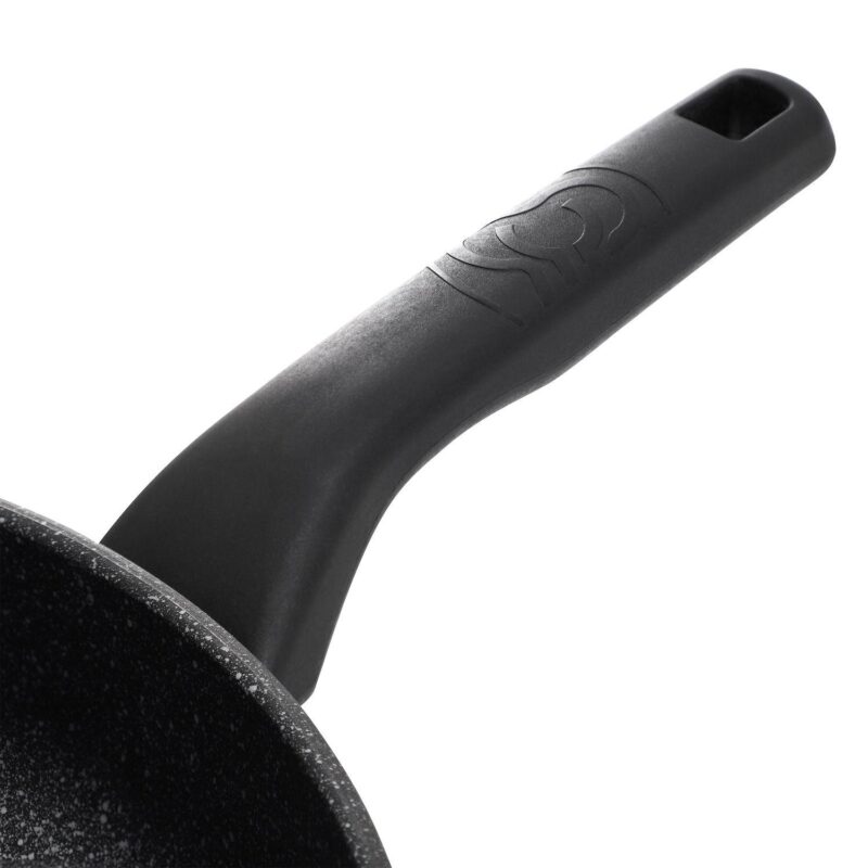 Korkmaz Ornella Nonstick 9.5 Inch Aluminum Frying Pan in Granite Black - Image 3