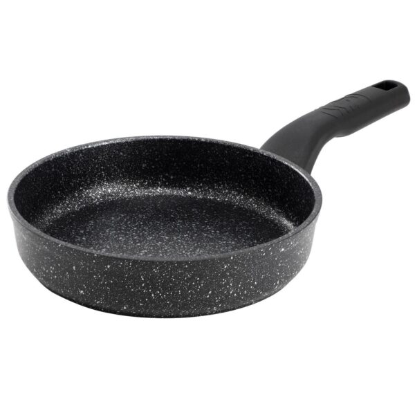 Korkmaz Ornella Nonstick 8 Inch Aluminum Frying Pan in Granite Black