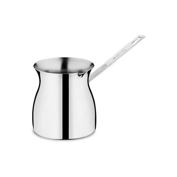 Korkmaz Terra 8 Ounce Stainless Steel Turkish Coffee Pot in Silver