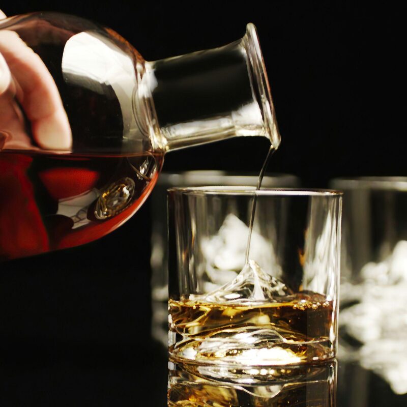 LIITON Mount Everest Crystal Whiskey Glass and Decanter Set - Image 12