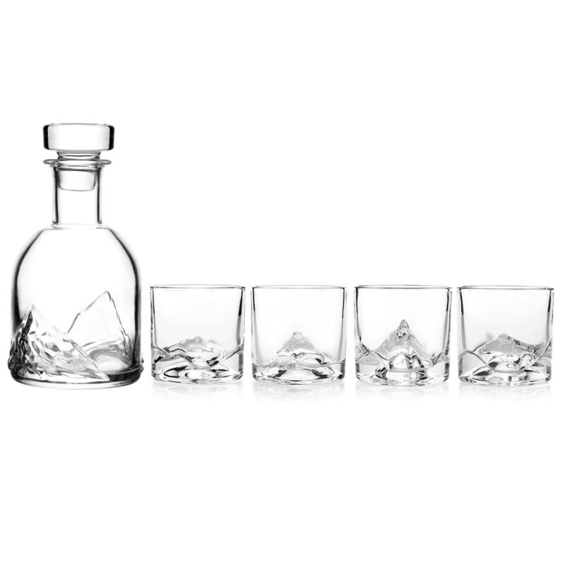 LIITON The Peaks Crystal Whiskey Glass and Decanter Collector's Edition Set - Image 4