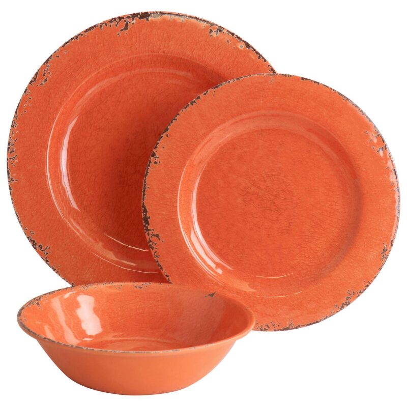 Laurie Gates California Designs Mauna 12 Piece Melamine Dinnerware Set - Image 2