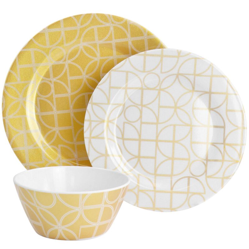 Laurie Gates California Designs Summer Bloom 12 Piece Melamine Dinnerware Set - Image 2