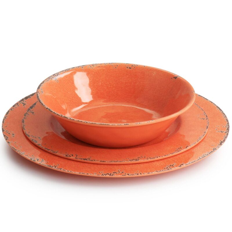 Laurie Gates California Designs Mauna 12 Piece Melamine Dinnerware Set - Image 3