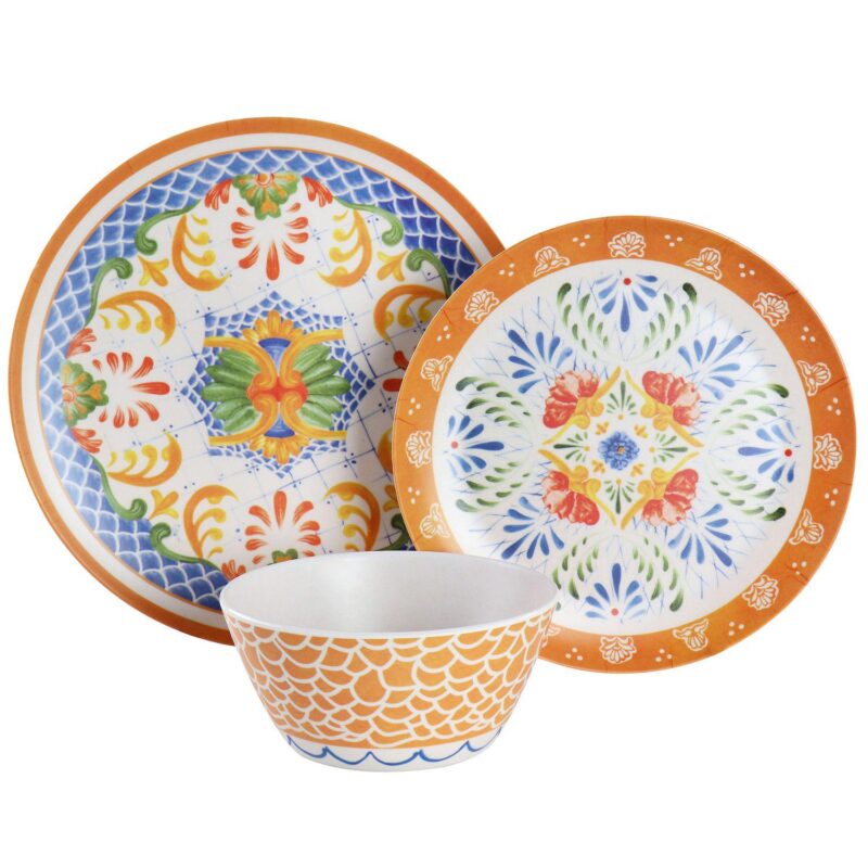 Laurie Gates California Designs Tierra 12 Piece Wood Fiber Dinnerware Set - Image 2