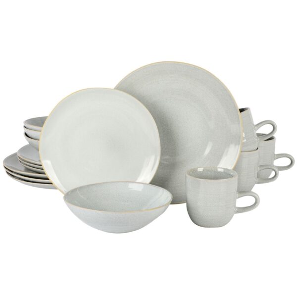 Laurie Gates Ravenna 16 Piece Round Stoneware Dinnerware Set