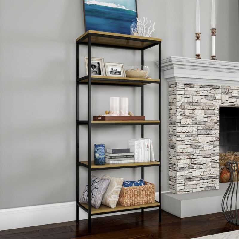 Lavish Home 5-Tier Bookshelf - Image 2