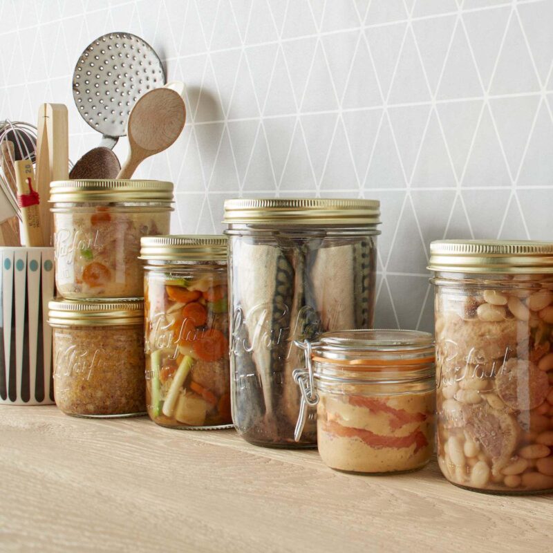 Le Parfait Familia Wiss Terrine French Glass Mason Jars With 2 Piece Lid - Canning Storage 33 Fl Oz - Image 5