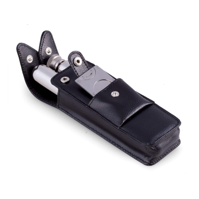 Leather Cigar and Flask Case - Image 2