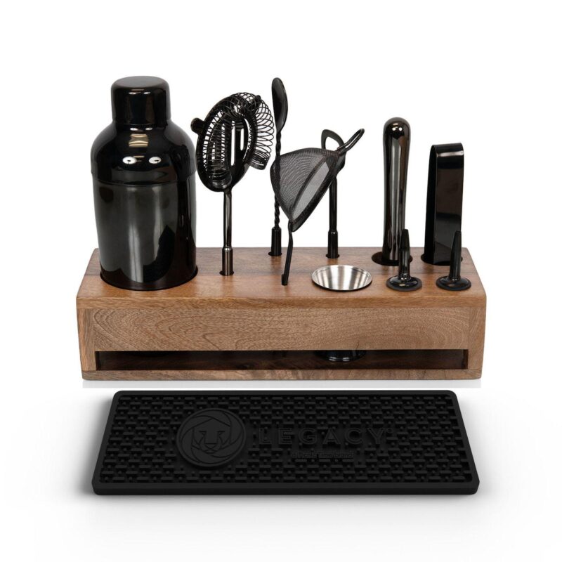 Legacy Mango Wood Old Fashioned Bar Set - Image 4