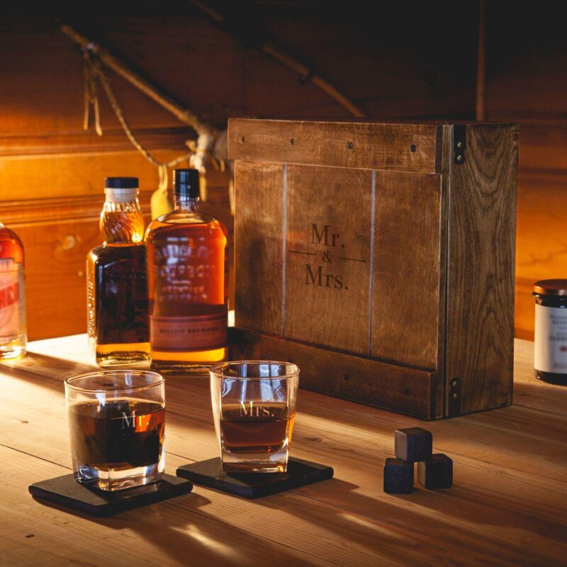 Legacy Mr. and Mrs. Whiskey Box Gift Set - Image 2