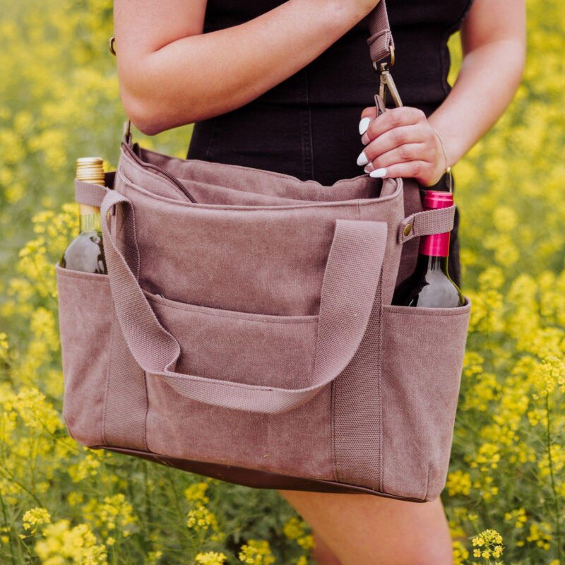 Legacy Temecula Canvas Wine and Cheese Tote Bag - Image 4