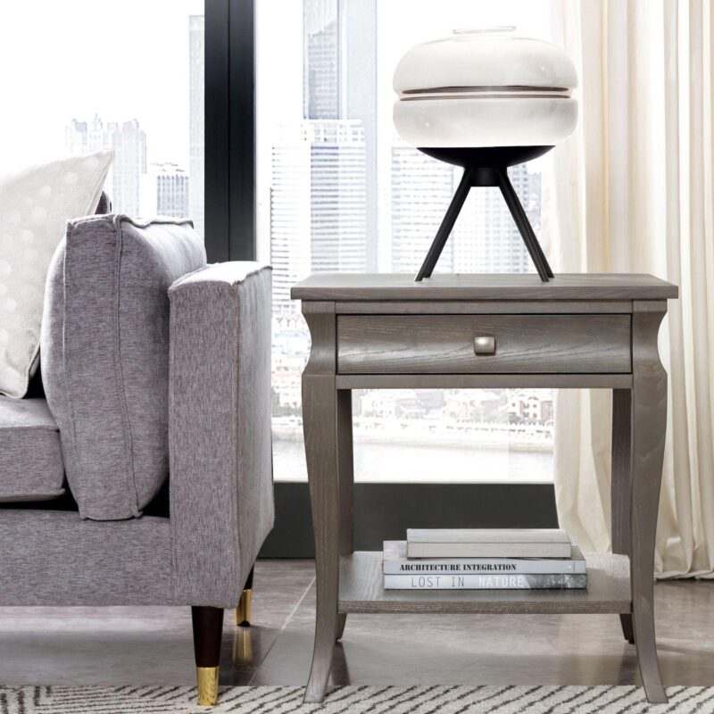 Leick Furniture Luna One-Drawer Side Table with Shelf - Image 7