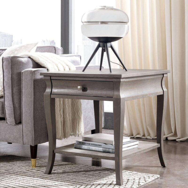 Leick Furniture Luna One-Drawer Side Table with Shelf - Image 2