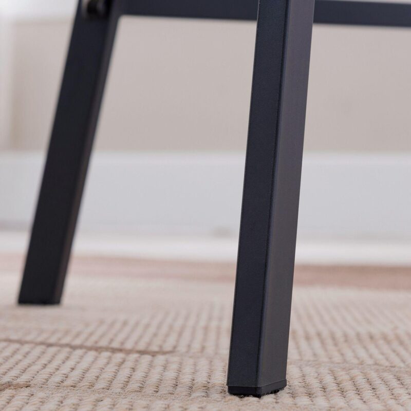 Leick Furniture Matte Black and Gray Bar Stool Set - Image 4