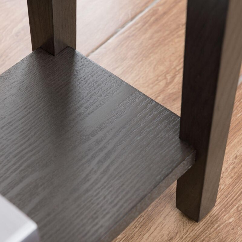 Leick Furniture Rustic Slate Finish Recliner Wedge End Table - Image 7