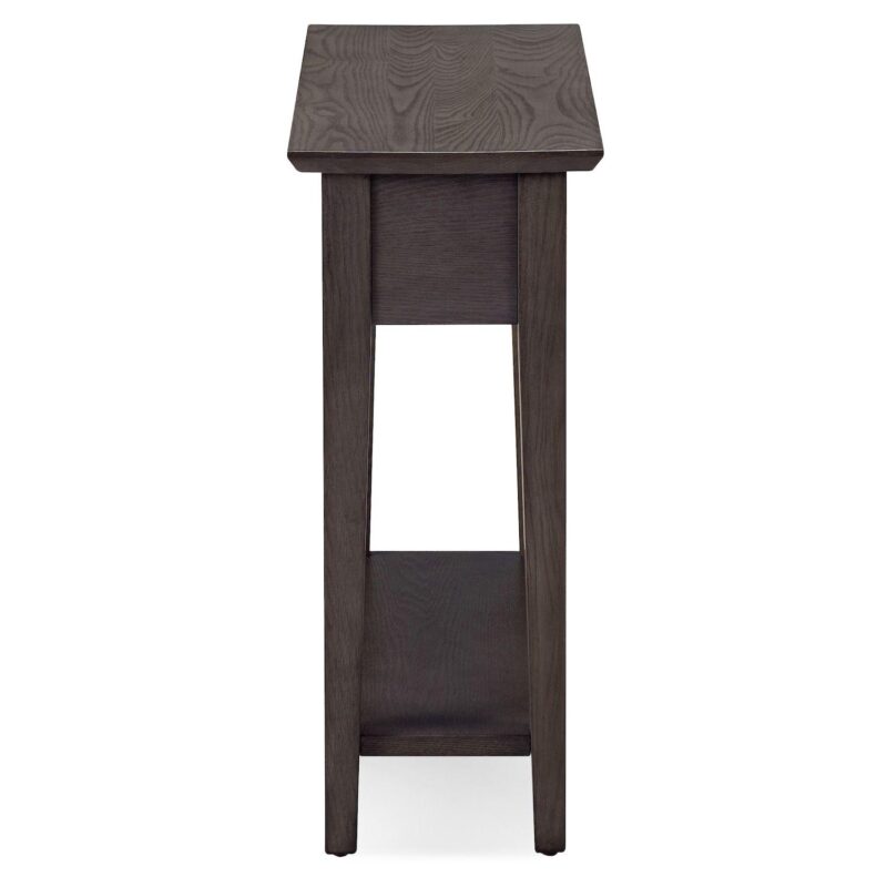 Leick Furniture Rustic Slate Finish Recliner Wedge End Table - Image 4