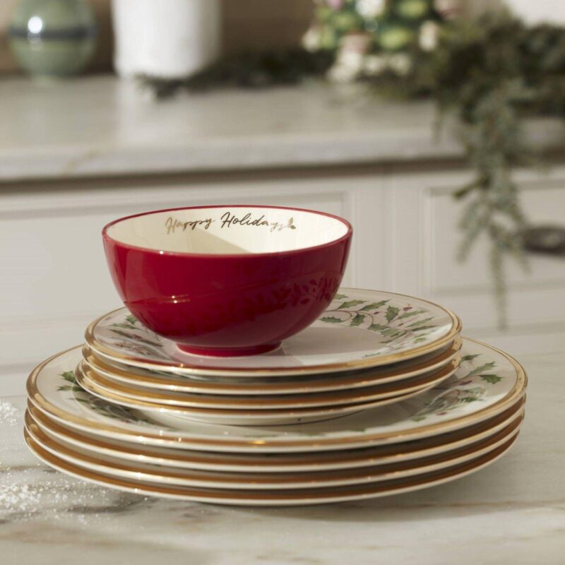 Lenox 3-Piece Holiday Salad Plate Set - Image 3