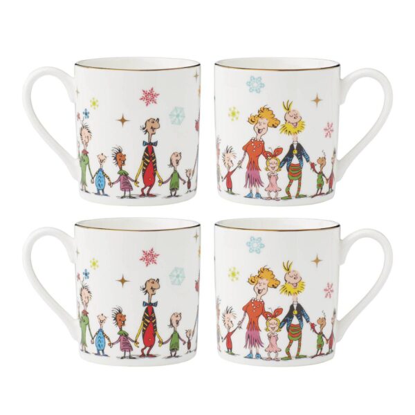 Lenox Dr. Seuss Merry Grinchmas 4-pc. Mug Set