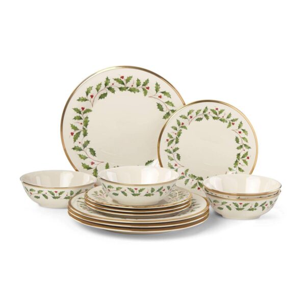 Lenox Holiday 12-Piece Plate and Bowl Set