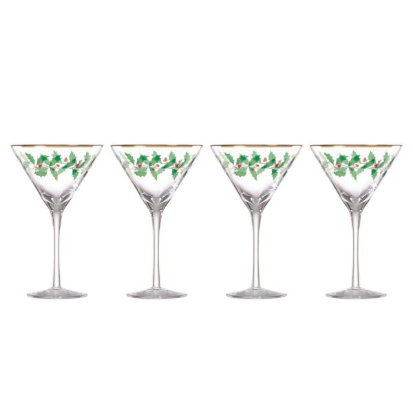 Lenox Holiday 4-Piece Martini Glass Set