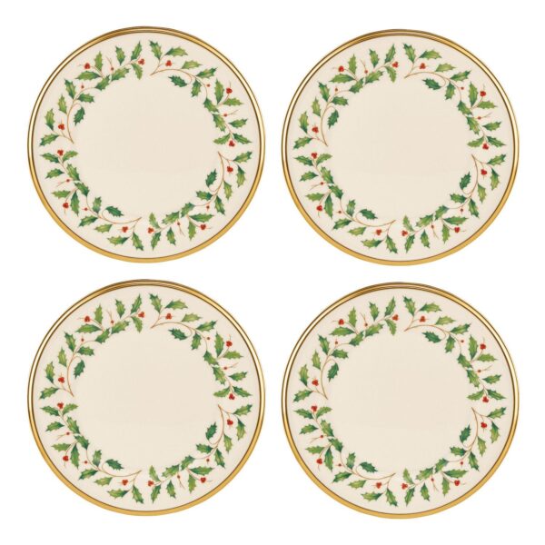 Lenox Holiday Dinnerware Salad Plates 4-piece Set