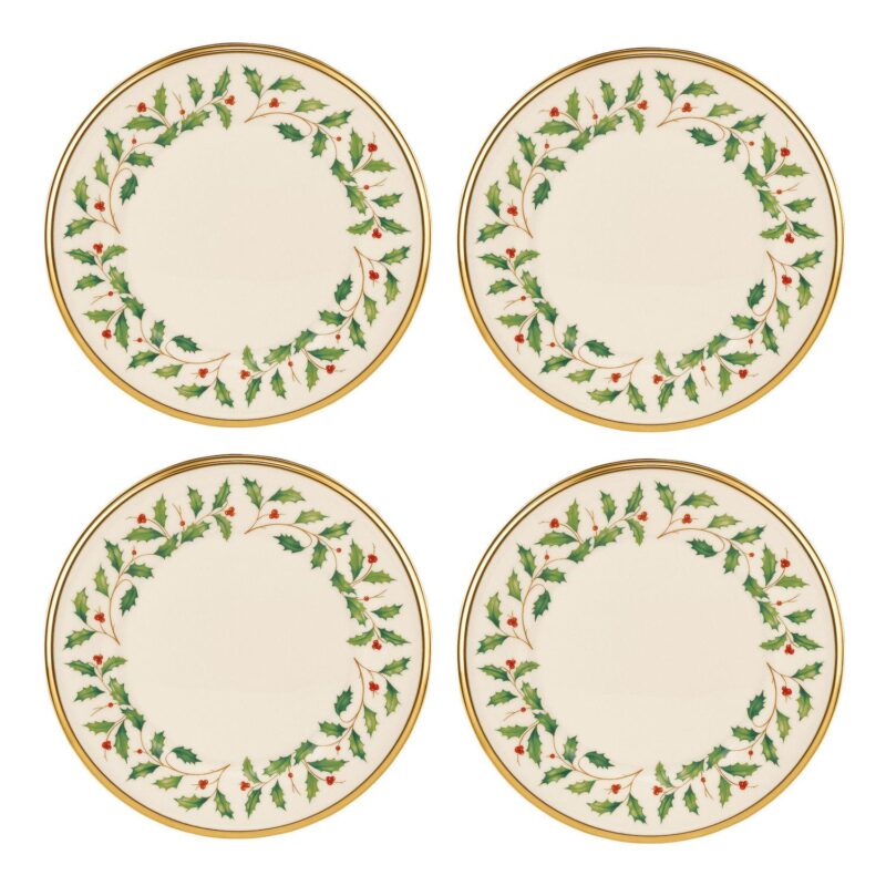 Lenox Holiday Dinnerware Salad Plates 4-piece Set