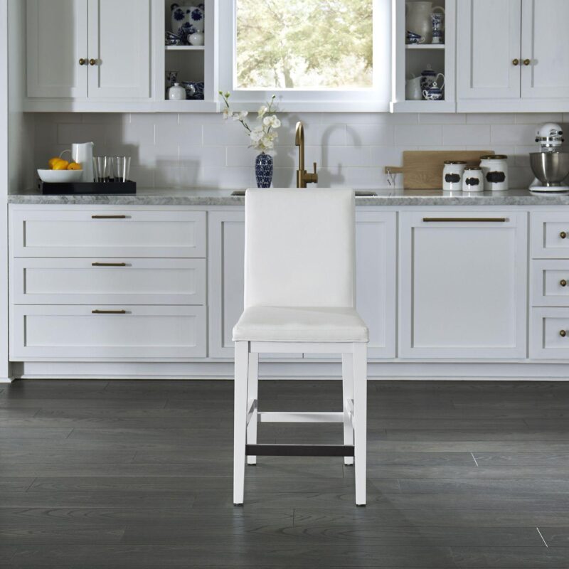 Linear White Counter Stool - Image 6