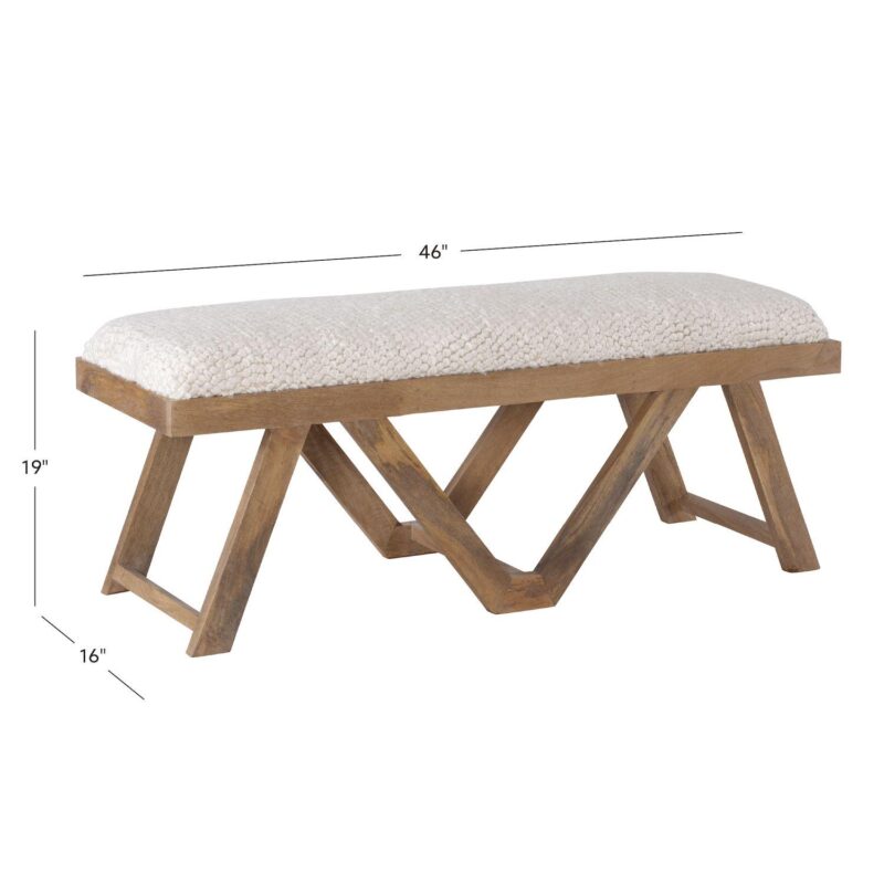 Linon Byan Upholstered Bench - Image 6