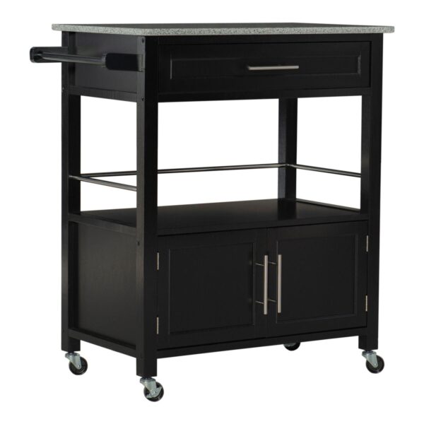 Linon Cameron Granite Top Kitchen Cart