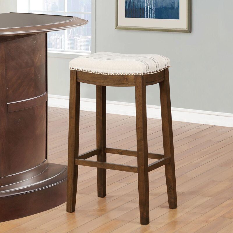 Linon Claridge Stripe Bar Stool - Image 2