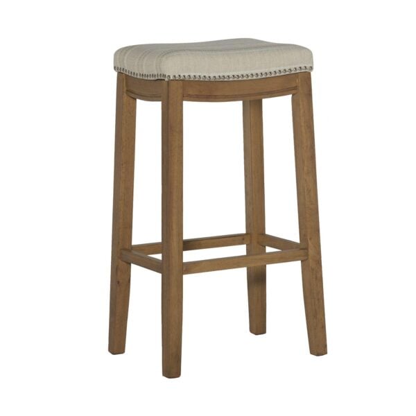 Linon Claridge Stripe Bar Stool