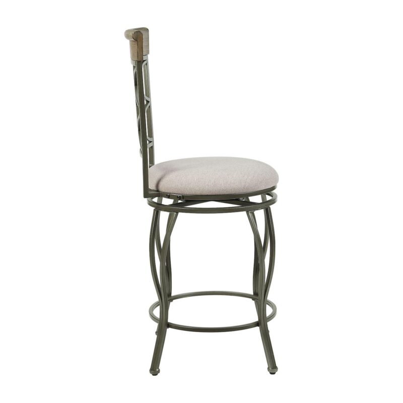 Linon Curves Metal Counter Stool - Image 4