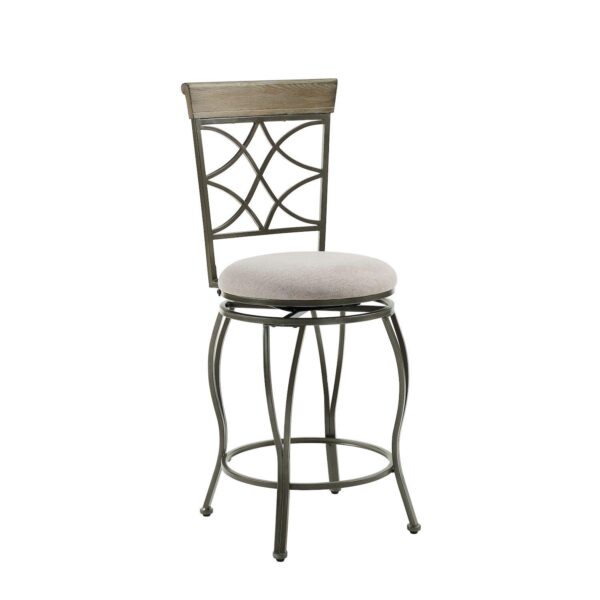 Linon Curves Metal Counter Stool