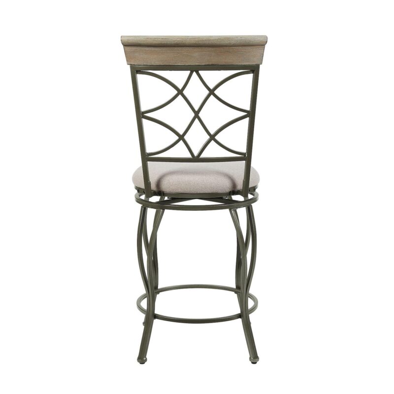 Linon Curves Metal Counter Stool - Image 5