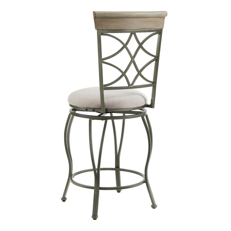 Linon Curves Metal Counter Stool - Image 6