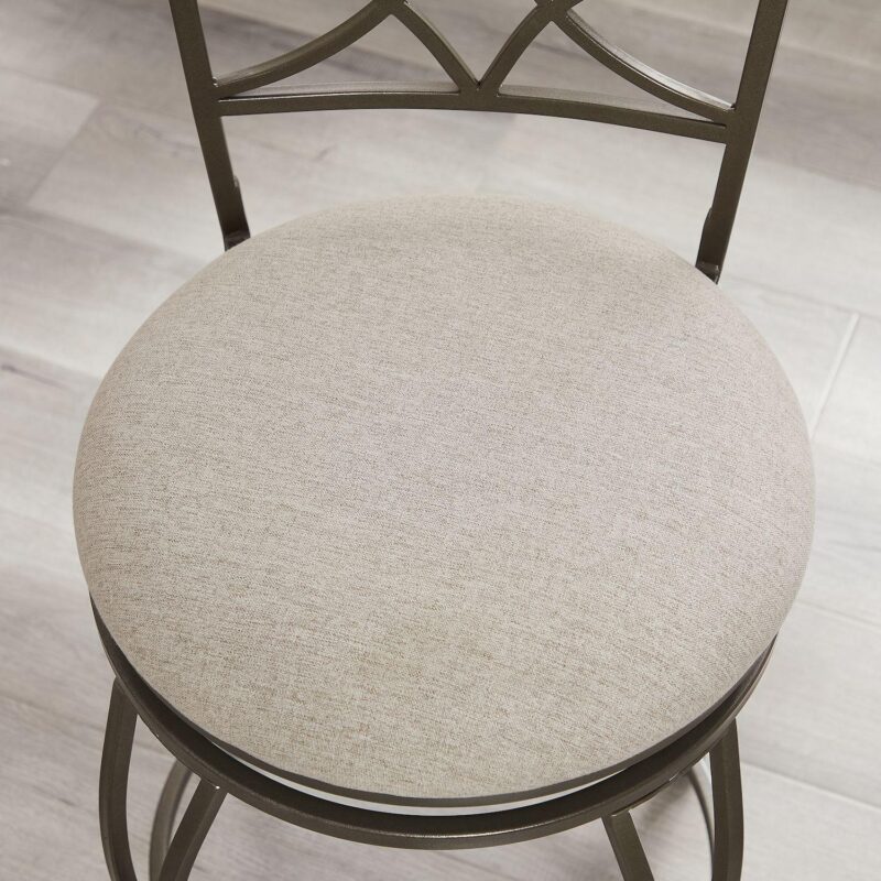 Linon Curves Metal Counter Stool - Image 3