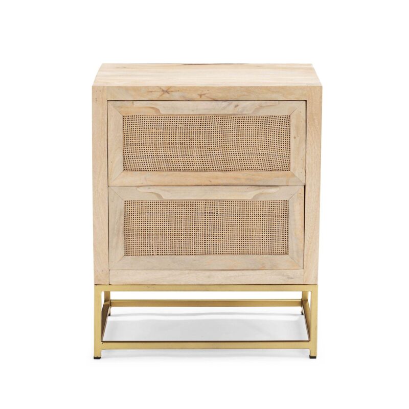 Linon Janie Rattan 2-Drawer Cabinet - Image 6