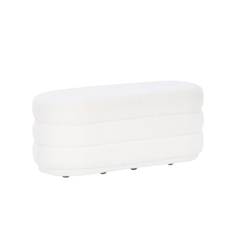 Linon Lorilynn Oblong Sherpa Ottoman