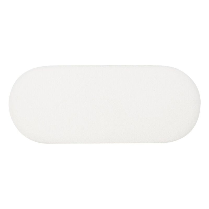 Linon Lorilynn Oblong Sherpa Ottoman - Image 4