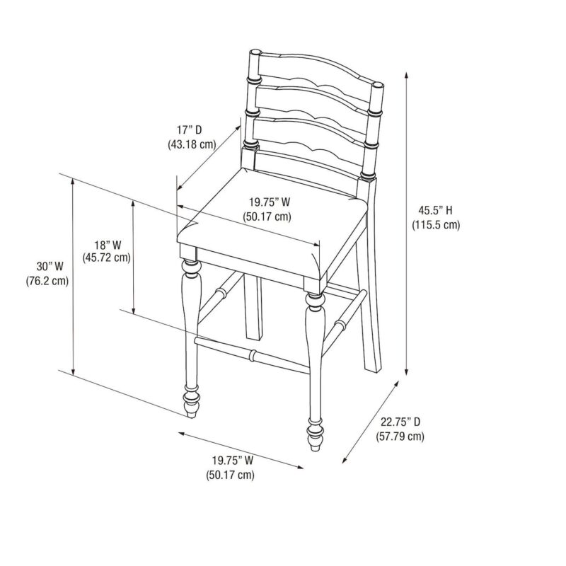 Linon Marino Bar Stool - Image 5