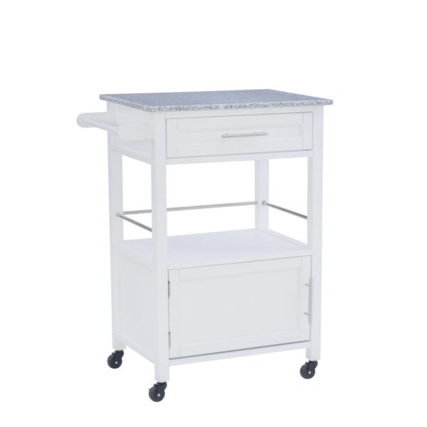 Linon Mitchel Granite Top Kitchen Cart