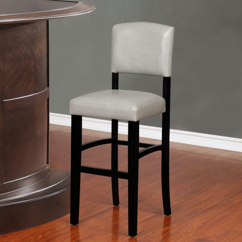 Linon Monaco Gray Bar Stool - Image 2