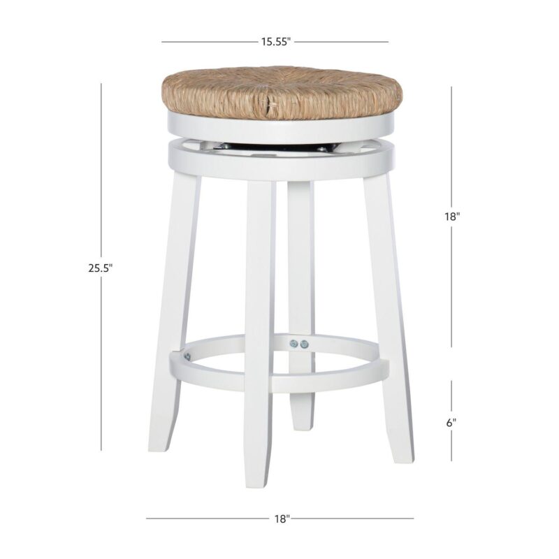 Linon Morgan 25-in. Swivel Counter Stool - Image 7