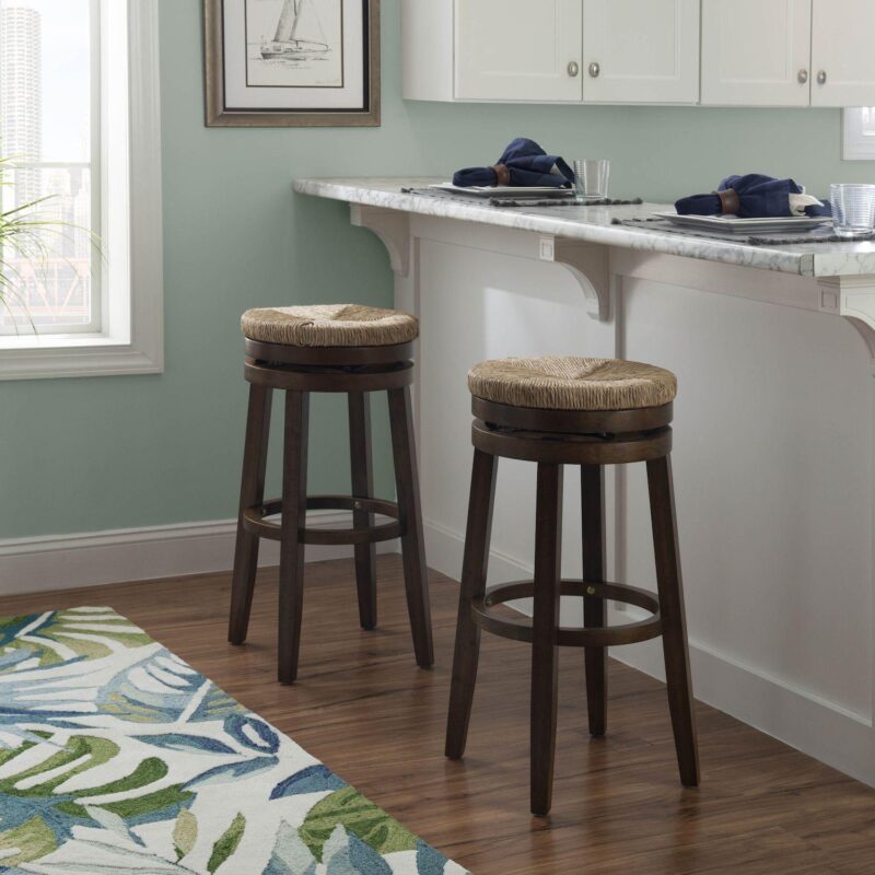 Linon Morgan 31-in. Swivel Bar Stool - Image 2